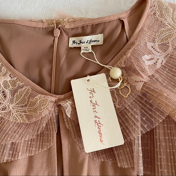 FOR LOVE & LEMONS Pleated Ruffle Mini Dress - Picture 5 of 7